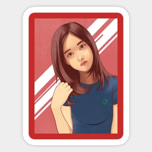 Belinda - pretty woman Sticker